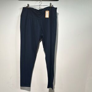 Navy Blue high rise plus size Leggings